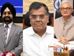 Election Commissioners S S Sandhu and Vivek Joshi, and cabinet secretary TV Somanathan. 