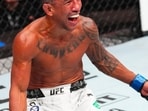 Brazilian bantamweight contender Raoni Barcelos was taken from the octagon on a stretcher after a frightening knockout during UFC Fight Night.