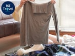 Rolling everyday clothes and using packing cubes can make suitcase space easier to manage while keeping outfits organised throughout your trip.