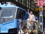 Shah said India had moved ahead of several countries in railway electrification. (@sanghaviharsh/PTi)
