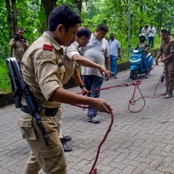 Police arrested the man, whom they suspected to be her boyfriend.