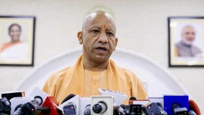 Chief minister Yogi Adityanath at a press conference at his official residence in Lucknow on Sunday. (PTI PHOTO) Chief minister Yogi Adityanath at a press conference at his official residence in Lucknow on Sunday. (PTI PHOTO)
