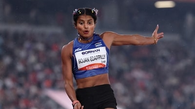 Asian Games 2026 Full India Results Day 9 Live Updates: Ancy Sojan won silver in women's long jump (REUTERS)
