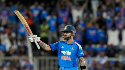 Virat Kohli has become only second man to scored 15,000 ODI runs. (PTI)