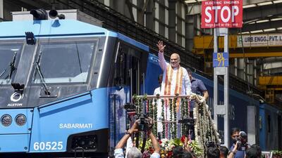 Shah said India had moved ahead of several countries in railway electrification. (@sanghaviharsh/PTi) Shah said India had moved ahead of several countries in railway electrification. (@sanghaviharsh/PTi)