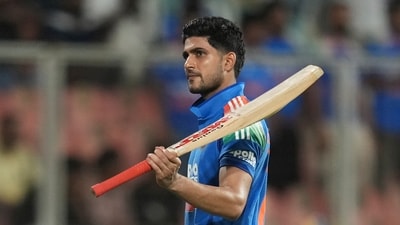 Shubman Gill then went on to smash his 10th ODI century, hitting 110 runs. He smashed a 154-run stand for the second wicket with Virat Kohli (AP) Shubman Gill then went on to smash his 10th ODI century, hitting 110 runs. He smashed a 154-run stand for the second wicket with Virat Kohli (AP)