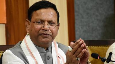 UP BJP president Pankaj Chaudhary addresses media persons at the party office in Lucknow on Sunday. (HT) UP BJP president Pankaj Chaudhary addresses media persons at the party office in Lucknow on Sunday. (HT)