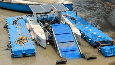 Unmanned electric boats to remove marine waste at Sassoon Dock, Jamshedji Port. Unmanned electric boats to remove marine waste at Sassoon Dock, Jamshedji Port.