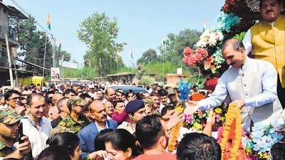 Chief minister Sukhu was addressing a large public meeting at Kansa Chowk in the Balh assembly constituency of Mandi district.
