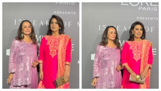 Soni Razdan and Neetu Kapoor posed together. (Picture credit: Instagram)