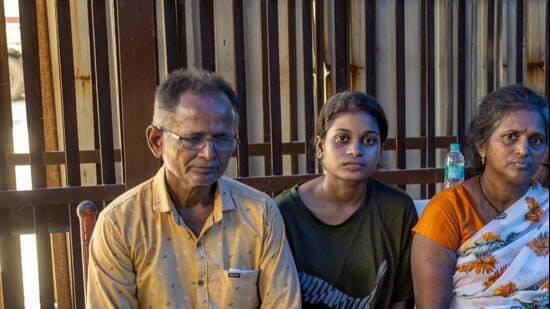 iMumbai, India - September 27, 2026: Family members of the Two men, identified as Prabhakar Dhanivar, 24, and Bhavin Desai, 18, died after reportedly suffering suffocation inside a public toilet near Mrunaltai Bridge, opposite the Parsi Panchayat Gate in Ram Mandir (East) in mumbai, India, on Sunday, September 27, 2026. (Photo by Satish Bate/ Hindustan Times) (Hindustan Times)