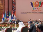 Indian Prime Minister Narendra Modi addresses the open session titled 'Resilience, Innovation, Cooperation and Sustainability: Shaping the Future for Inclusive Global Growth' during the BRICS Summit 2026, in New Delhi, India, on Sunday, September 13, 2026