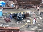 Police said the BMW appeared to have been travelling at around 120 kmph on the main carriageway.