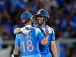 India's Virat Kohli celebrates his half century with skipper Shubman Gill during the 1st ODI. India's Virat Kohli celebrates his half century with skipper Shubman Gill during the 1st ODI.