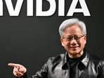 Nvidia CEO Jensen Huang as the company announces a $150 billion stock buyback amid strong AI growth.