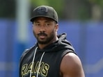 Myles Garrett is expected to be out about six weeks after knee surgery.(IMAGN IMAGES via Reuters Connect)