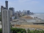 Mumbai, India - Sept. 5, 2026: View of proposed Coastal Road Gardens at Breach Candy area in Mumbai, India, on Saturday, September 5, 2026. (Photo by Anshuman Poyrekar/Hindustan Times) (Anshuman Poyrekar/HT Photo)