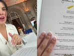 Italian restaurant gives different menus to husband and wife.