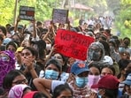 Rage and loathing: Women students protest near LSR college