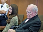 Lindsay Clancy and her attorney Kevin Reddington at the Plymouth County Superior Court in Plymouth, Massachusetts, on September 4.