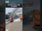 Watch: Fire Brigade Rushes To Douse Bike Blaze In Lucknow  | HT India