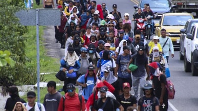The “Faith and Hope” caravan, made up largely of Honduran migrants, has entered southern Mexico and is moving north. The “Faith and Hope” caravan, made up largely of Honduran migrants, has entered southern Mexico and is moving north.