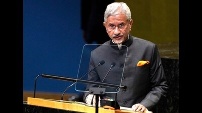 A joint statement issued after the meeting of external affairs minister S Jaishankar, Brazil’s foreign minister Mauro Vieira and South African foreign minister Ronald Lamola said the three sides expressed growing concern over the “persistent attacks on multilateralism and grave violations” of the UN Charter. (Bloomberg) A joint statement issued after the meeting of external affairs minister S Jaishankar, Brazil’s foreign minister Mauro Vieira and South African foreign minister Ronald Lamola said the three sides expressed growing concern over the “persistent attacks on multilateralism and grave violations” of the UN Charter. (Bloomberg)