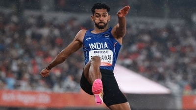 Asian Games Full India Results Day 10: Murali Shreeshankar won a silver medal in the men's long jump event. (AFP) Asian Games Full India Results Day 10: Murali Shreeshankar won a silver medal in the men's long jump event. (AFP)