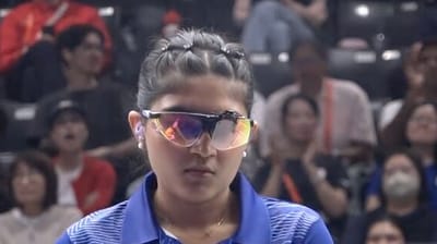 Esha Singh won silver for India in shooting on Monday. (Screengrab - SonyLiv) Esha Singh won silver for India in shooting on Monday. (Screengrab - SonyLiv)