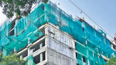 Mumbai, India - Sept. 28, 2026: Site of super speciality building at JJ Hospital, in Mumbai, India, on Monday, September 28, 2026. (Photo by Anshuman Poyrekar/Hindustan Times) (Anshuman Poyrekar/HT Photo)