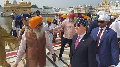 US Ambassador Sergio Gor Leads High-Level Delegation paying obeisance at Golden Temple in Amritsar on Monday. Photo by Sameer Sehgal Hindustan Times US Ambassador Sergio Gor Leads High-Level Delegation paying obeisance at Golden Temple in Amritsar on Monday. Photo by Sameer Sehgal Hindustan Times