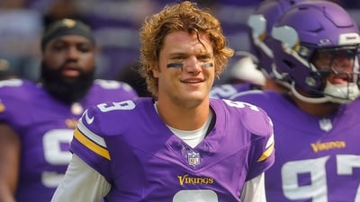 New York acquired Minnesota Vikings quarterback J.J. McCarthy. (AP Photo)