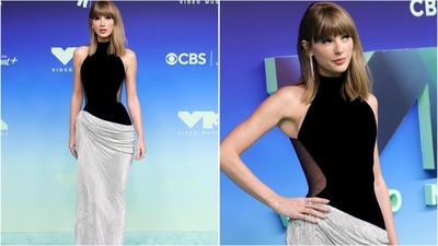 At the 2026 VMAs, Taylor Swift showcased a stunning black and silver gown, balancing elegance and drama. (Instagram) At the 2026 VMAs, Taylor Swift showcased a stunning black and silver gown, balancing elegance and drama. (Instagram)
