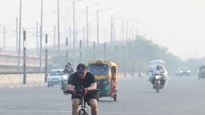 The Delhi government has announced a series of measures to curb winter air pollution in the national capital, including a complete ban on construction and demolition activities during the peak pollution period. (Photo by Sunil Ghosh / Hindustan Times) (Representational photo) The Delhi government has announced a series of measures to curb winter air pollution in the national capital, including a complete ban on construction and demolition activities during the peak pollution period. (Photo by Sunil Ghosh / Hindustan Times) (Representational photo)