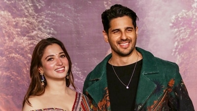 Tamannaah Bhatia and Sidharth Malhotra during the trailer launch of THE VVAAN. (PTI Photo)(PTI09_16_2026_000260B) (PTI)