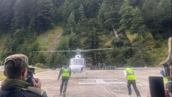 According to officials, 136 mountaineers, trekkers and support staff are currently present in the district’s high-altitude areas. (HT sourced photo)