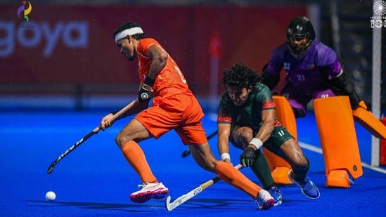 India vs Bangladesh, Asian Games hockey Highlights: Shilanand Lakra scored a quick brace too. India vs Bangladesh, Asian Games hockey Highlights: Shilanand Lakra scored a quick brace too.