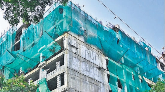 Mumbai, India - Sept. 28, 2026: Site of super speciality building at JJ Hospital, in Mumbai, India, on Monday, September 28, 2026. (Photo by Anshuman Poyrekar/Hindustan Times) (Anshuman Poyrekar/HT Photo)