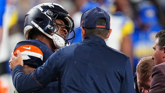 RJ Harvey injury update: Broncos RB evaluated for concussion after big hit vs Rams.