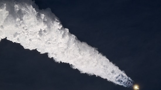 SpaceX Starship enters Earth orbit after a successful orbital insertion burn. (REUTERS/Steve Nesius)