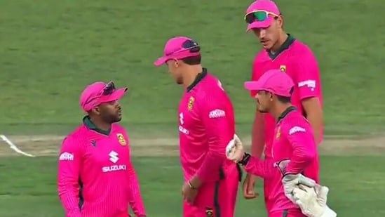 Temba Bavuma and Quinton de Kock were involved in a heated exchange