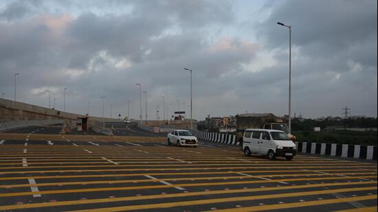 The expressway stretch was opened as a trial in August. (Vipin Kumar/HT Photo)