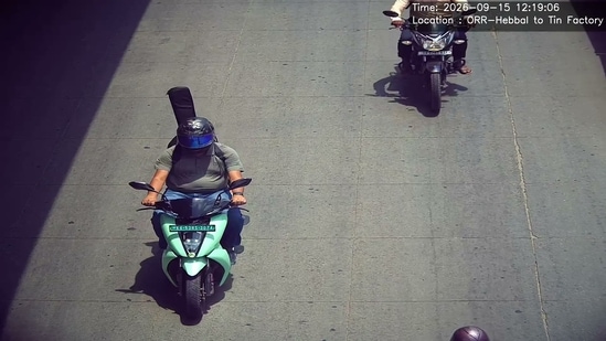 Following the alleged detection, his wife received a  <span class='webrupee'>₹</span>500 traffic challan for pillion riding without helmet