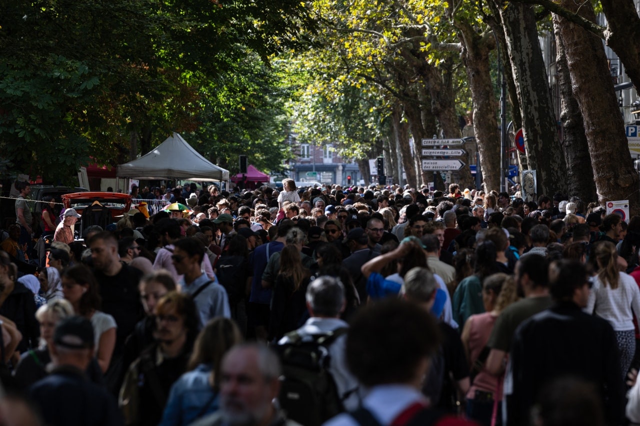 The Braderie de Lille flea market in France on Sept. 5.  Excessive gloom is seen risking Europe’s economic future.