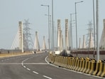 A view of the Barapullah Phase-3 elevated corridor that is scheduled to be inaugurated on September 29, 2026, in New Delhi.