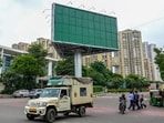 At least 100 homebuyers from different projects gathered at the authority office at 11am and met officer on special duty (OSD) Santosh Kumar. (Sunil Ghosh /HT PHOTO)