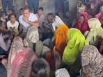 Congress leader Rahul Gandhi interacted with the residents in the area to understand their grievances.