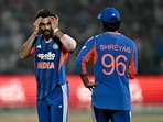 Nitish Kumar Reddy struggled a bit in the Kerala ODI. Nitish Kumar Reddy struggled a bit in the Kerala ODI.