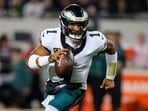 Jalen Hurts briefly exited the Philadelphia Eagles' Week 3 matchup against the Chicago Bears.