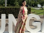 Sanjana Sanghi during her visit